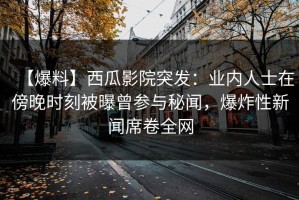 【爆料】西瓜影院突发：业内人士在傍晚时刻被曝曾参与秘闻，爆炸性新闻席卷全网